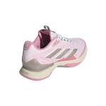 Adidas Women's Avacourt 2 Em Tennis, White/Champagne Metallic/Lucid Pink, 9
