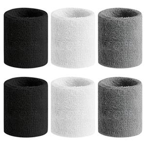 BEACE Sweatbands Sports Wristband for Men & Women - Moisture Wicking Athletic Cotton Terry Cloth Sweatband for Tennis, Basketball, Running, Gym, Working Out