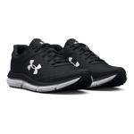 Under Armour Women's Charged Assert 10, (001) Black/Black/White, 8.5, US