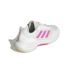 Adidas Women's Gamecourt 2.0 Tennis, White/Lucid Pink/Black, 7