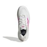 Adidas Women's Gamecourt 2.0 Tennis, White/Lucid Pink/Black, 7