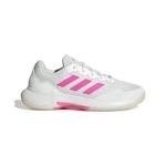 Adidas Women's Gamecourt 2.0 Tennis, White/Lucid Pink/Black, 7