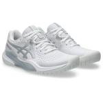 ASICS Women's Gel-Challenger 15 Tennis Shoes, 7.5, White/Pure Silver