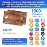 Wooden Crypto Wallet Set for Secure Bitcoin Storage