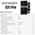 Bitmain Antminer S21 Pro 234T Bitcoin Miner