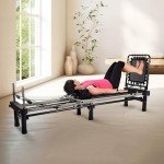 AeroPilates Premier Studio Reformer with Cardio Rebounder, Black
