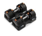 NordicTrack 55 lb Select-a-Weight Dumbbell Pair, Black