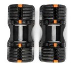 NordicTrack 55 lb Select-a-Weight Dumbbell Pair, Black