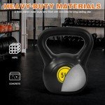 Fitvids Kettlebell Sets 4 Piece Strength Training KettleBells Weight Set 5lb, 10lb, 15lb, 20lb Kettle Bell
