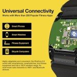 Scosche Rhythm R+2.0: Advanced Waterproof & Dustproof Heart Rate Monitor Armband with ANT+ & BLE Bluetooth Smart for Accurate Workout Tracking Compatible with Smartphones, Wahoo, Peloton, NordicTrack