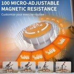 Maicifi Stationary Exercise Bike for Home Indoor Cycling Exercise Equipment with Adjustable Resistance Comfortable Seat Smartphone Holder Sleek Design for Home Gym Cardio Workout Training