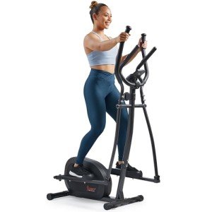 Sunny Health & Fitness Smart Elliptical Machine, Total Body Cross Trainer with Hyper-Quiet Magnetic Belt Drive, Low Impact Exercise Equipment and Exclusive SunnyFit App Enhanced Bluetooth