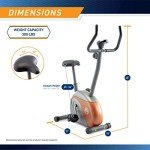 Marcy Upright Exercise Bike with Resistance ME-708