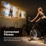 Sunny Health & Fitness Smart Pro Indoor Cycling Exercise Bike, Felt Resistance and Belt Drive with Bluetooth Connectivity and SunnyFit® App - SF-B901SMART