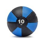 Amazon Basics Weighted Medicine Ball, 10 Pounds, Blue/Black