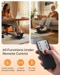 YOSUDA Under Desk Elliptical Electric,Ellipse Leg Exerciser for Seniors,Fully Assembled Seated Pedal Exerciser with Remote Control with Free Footstraps & 10 Adjustable Speeds