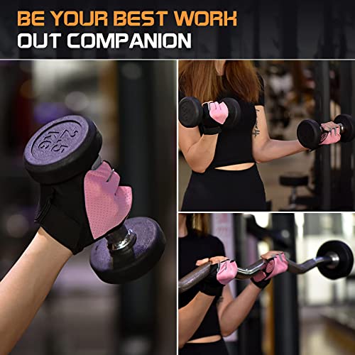 Fingerless Weight Lifting Gloves for Gym Use