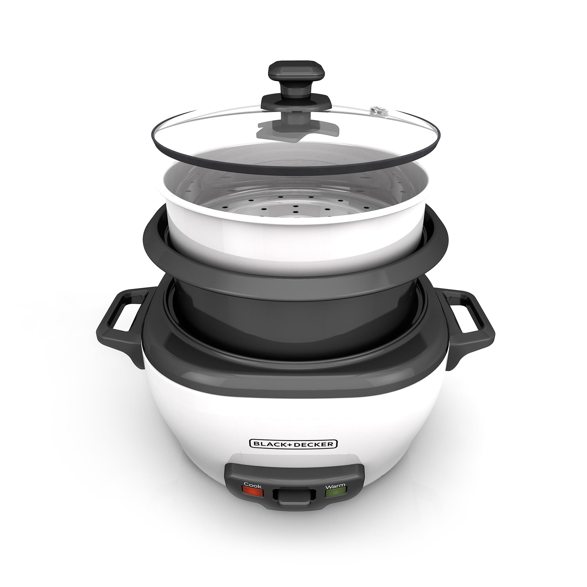 BLACK+DECKER Electric Rice Cooker with Keep-Warm Function