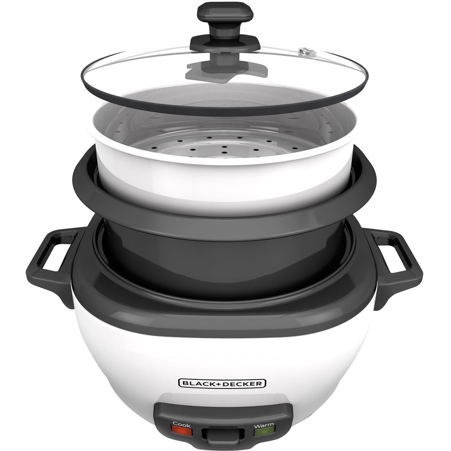 BLACK+DECKER Electric Rice Cooker with Keep-Warm Function