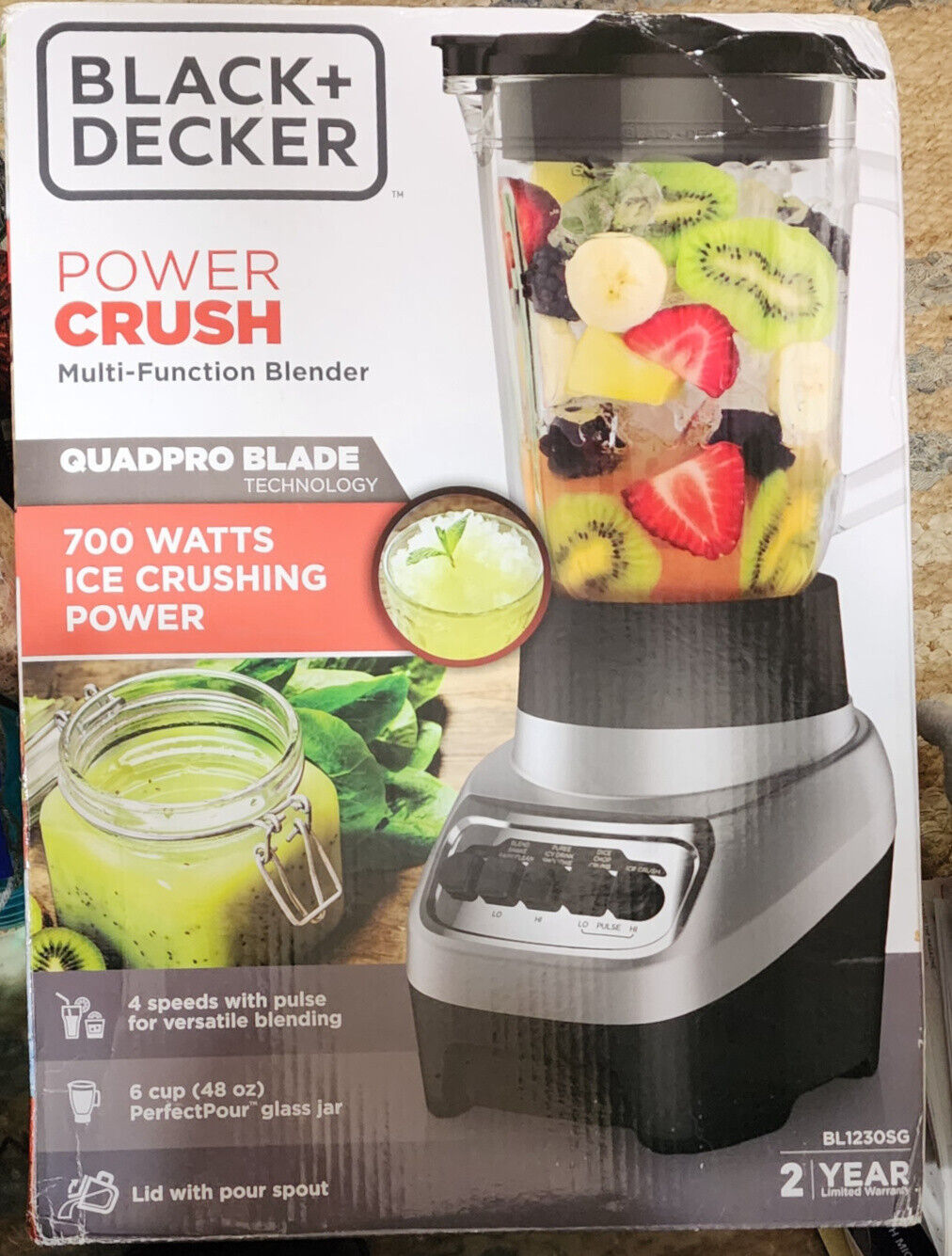 BLACK+DECKER PowerCrush Blender (Silver)