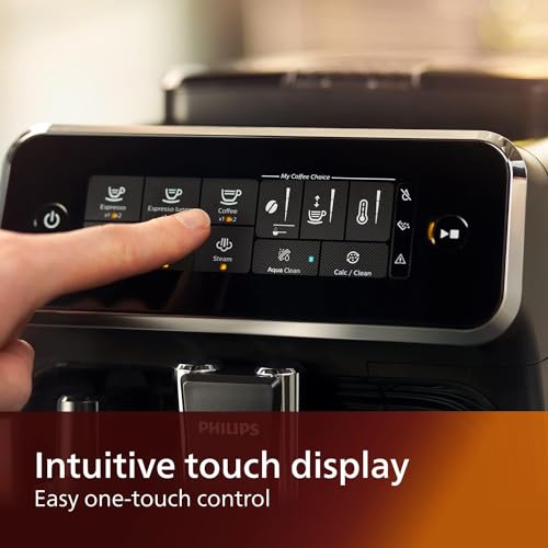 Philips Automatic Espresso Machine with Milk Frother, Black