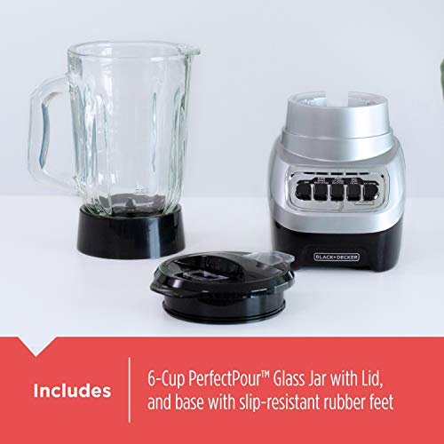 BLACK+DECKER PowerCrush Blender (Silver)
