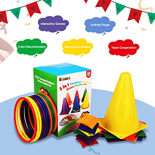 31-Piece Carnival Outdoor Games Set for Kids