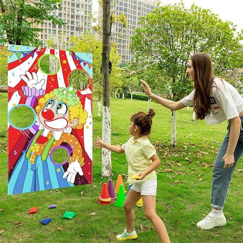 Carnival Toss Game Set with Rings and Cones