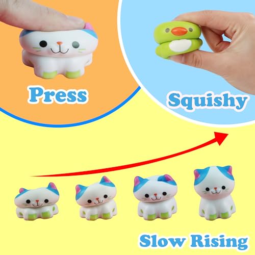 24PCS Animal Squishy Toys for Kids Party Favors