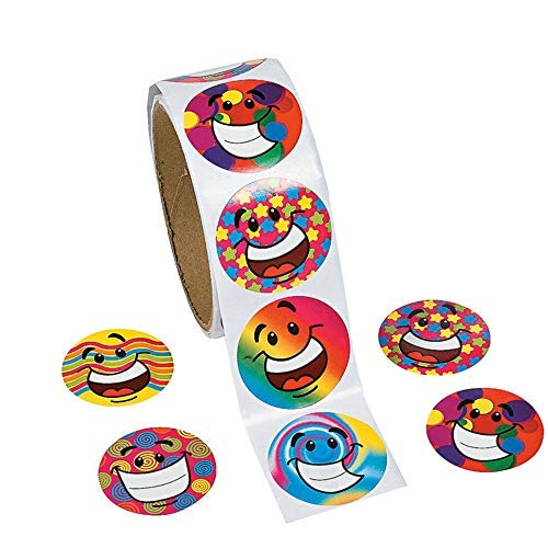 500 Kids Party Supplies Stickers in 5 Rolls