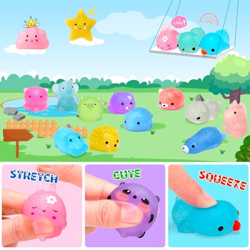 ORWINE 28pcs Mochi Squishys 2nd Gen Party Favors
