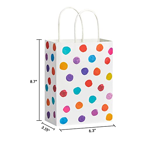 24 Pack 9" Small Polka Dot Party Favor Bags