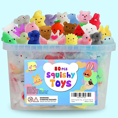 80 Pcs Kawaii Squishy Toy Party Favors