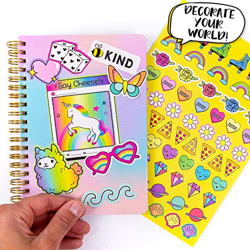 1500+ Kawaii Y2K Stickers: Positivity Quotes, Sweet Treats