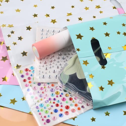 25 Party Favors Candy Bags with Star Pattern