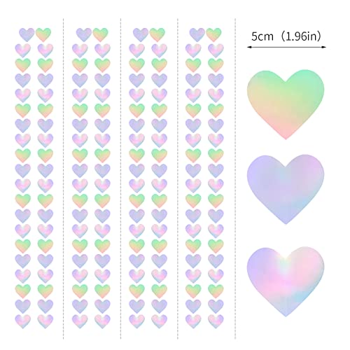 52ft Iridescent Disco Heart Garland, Party Decorations Set