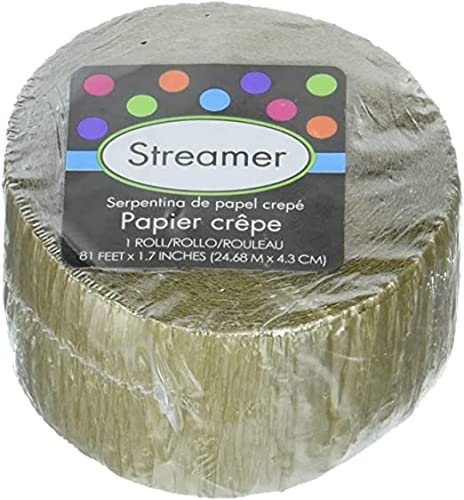 Gold Crepe Paper Roll - 81' - Perfect for DIY Crafts & Party Decor