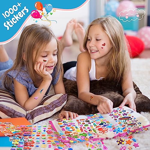 Kids Stickers Variety Pack, 1000+ 3D Puffy Designs