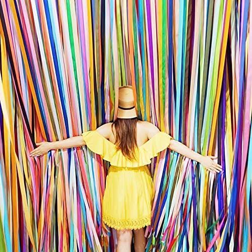PartyWoo Crepe Paper Streamers 6 Rolls - Variety Pack