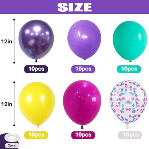 Magic Theme Balloon Bundle, 60 Pcs, 12" Sizes