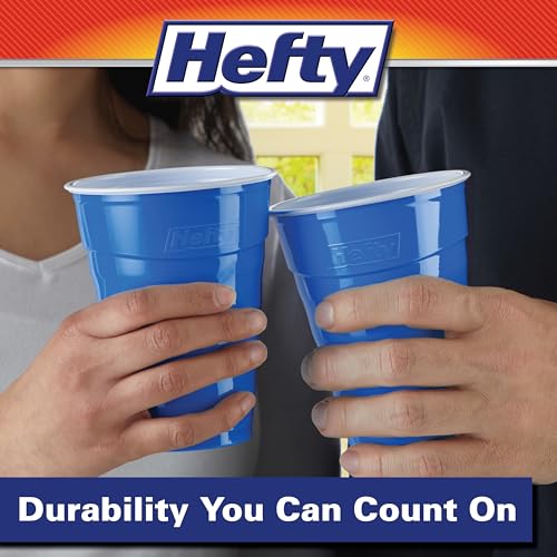 120 Count Hefty Marine Blue 18 oz. Party Cups