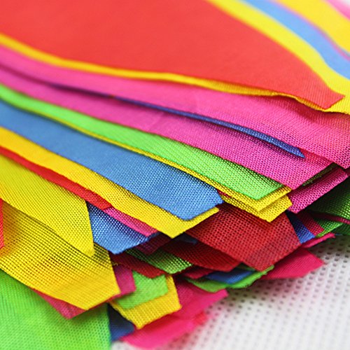 100ft Multicolor Pennant Banner Flags - Perfect Party Decor