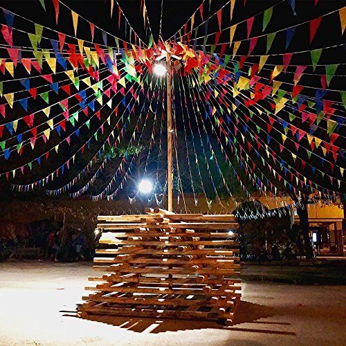 100ft Multicolor Pennant Banner Flags - Perfect Party Decor