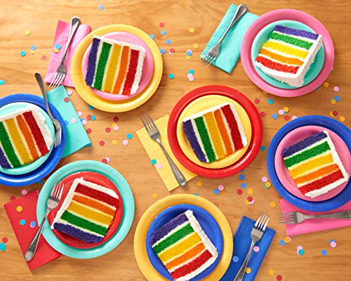 Rainbow Party Supplies for Graduation, Birthdays, All Occasions