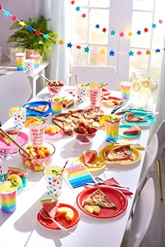 Rainbow Party Supplies for Graduation, Birthdays, All Occasions