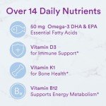 SmartyPants Toddler Multivitamin Gummies: Omega 3 Fish Oil (EPA/DHA), Vitamin D3, C, Vitamin B12, B6, A, K & Zinc, Biotin, Beta Carotene, Gluten Free, Three Fruit Flavors, 90 Count (30 Day Supply)