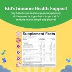 Plant Based Kids Multivitamin Gummies - Multivitamin for Kids Immune Support with Vitamins A, C, D3, E, B6 & B12, Zinc & Iodine - Children's Vitamins Chewable Formula for Strong Health - 90 Count