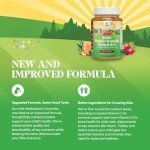 Plant Based Kids Multivitamin Gummies - Multivitamin for Kids Immune Support with Vitamins A, C, D3, E, B6 & B12, Zinc & Iodine - Children's Vitamins Chewable Formula for Strong Health - 90 Count