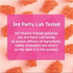 Vitamin Friends - Vegan Multivitamin & Iron for Kids - Daily Nutritional Support Gummies w/Ferrous Fumarate B-Complex, Vitamin C, Zinc, Biotin - Body Function & Anemia - Strawberry, (60 Day Supply)