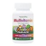 Natures Plus Animal Parade Children's Chewable Multivitamin - 180 Animal-Shaped Tablets, Pack of 2 - Natural Assorted Flavors - Vegan, Gluten Free - 180 Total Servings